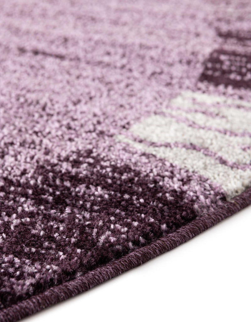 Studio Haven Collection Area Rug - Atelier Round Violet lifestyle 80