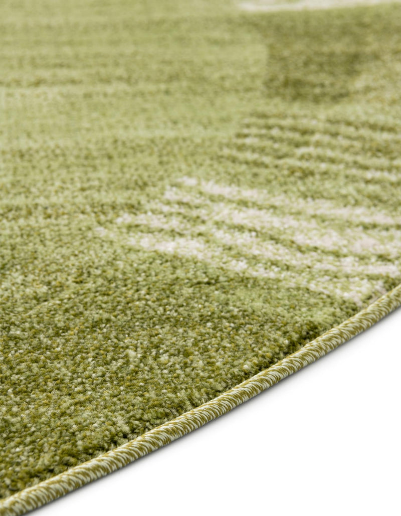Studio Haven Collection Area Rug - Atelier Round Light Green lifestyle 139