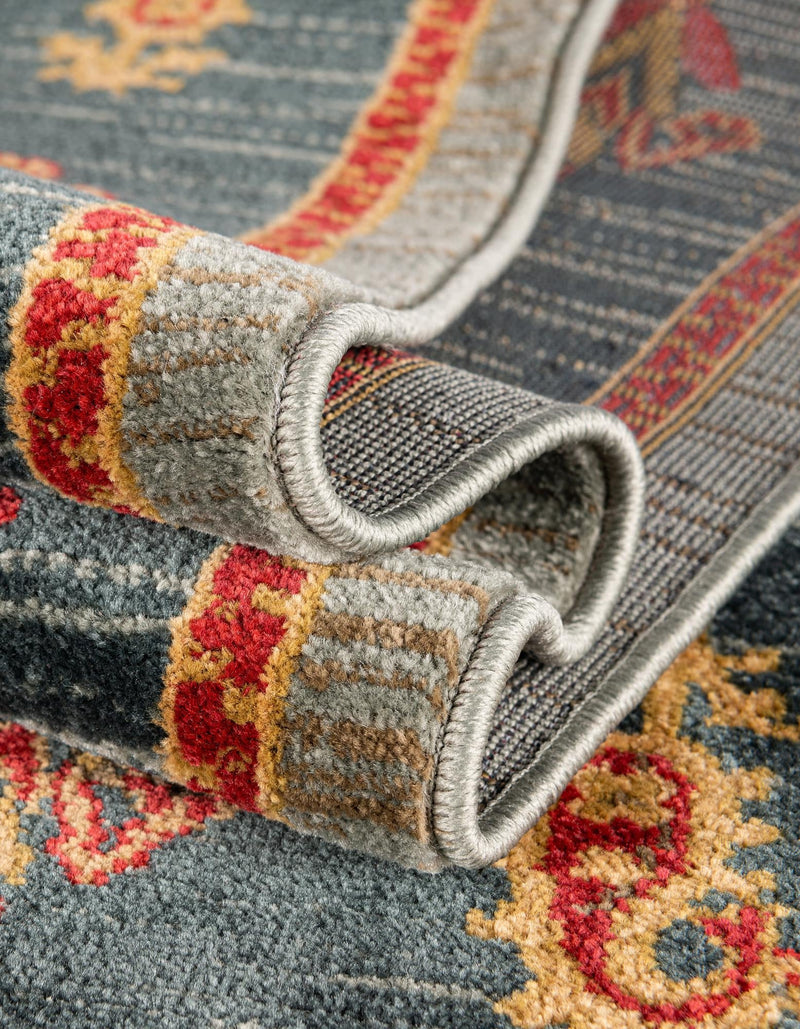 Zagros Oasis Collection Area Rug - Dalahu Rectangular Light Blue lifestyle 51