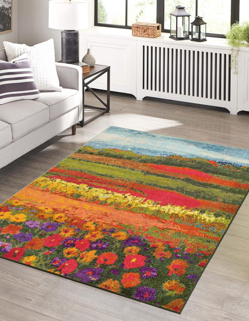 Marrakesh Elegance Collection Area Rug - Taliouine Rectangular Multi lifestyle 28