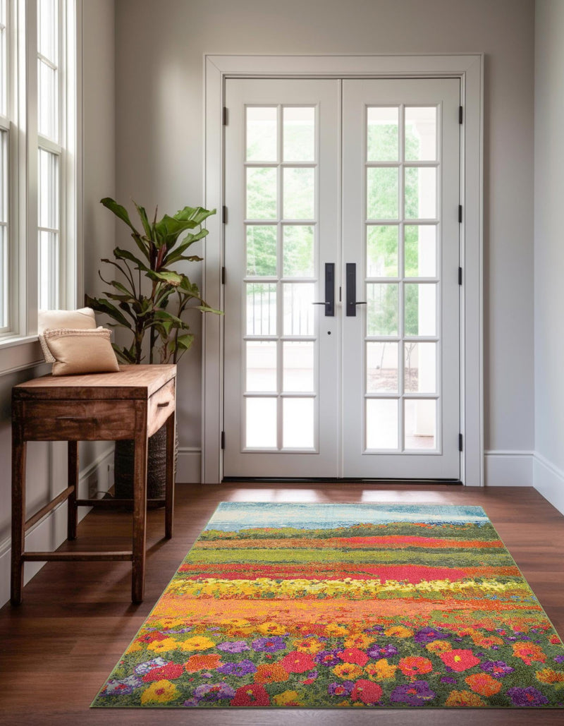 Marrakesh Elegance Collection Area Rug - Taliouine Rectangular Multi lifestyle 33
