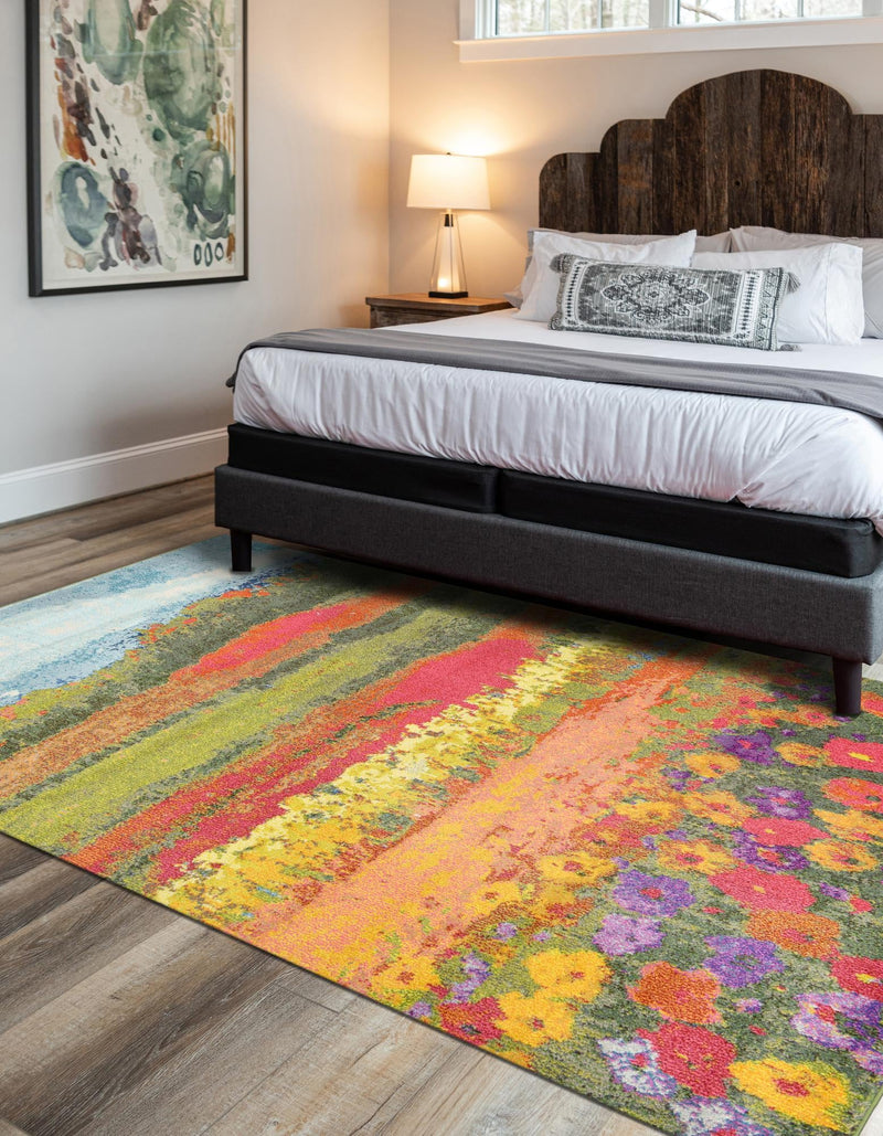 Marrakesh Elegance Collection Area Rug - Taliouine Rectangular Multi lifestyle 36