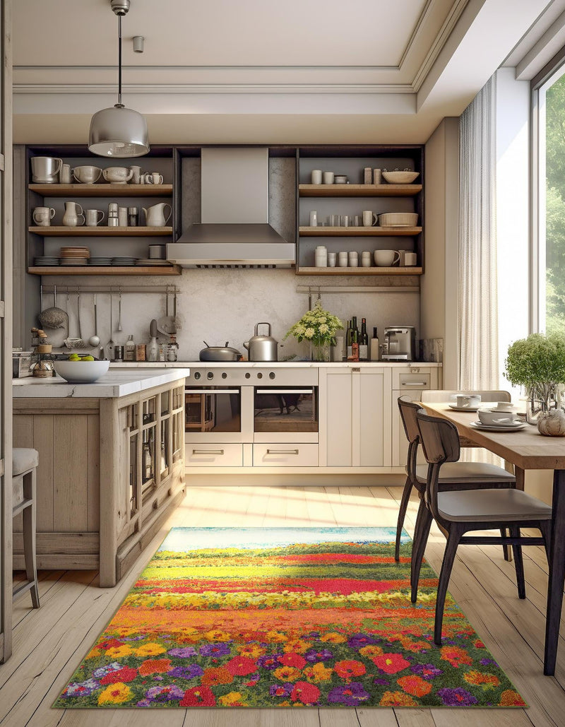 Marrakesh Elegance Collection Area Rug - Taliouine Rectangular Multi lifestyle 45