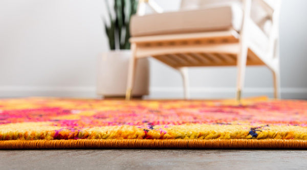 Marrakesh Elegance Collection Area Rug - Guercif Rectangular Yellow lifestyle 24