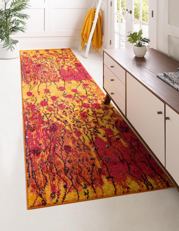 Marrakesh Elegance Collection Area Rug - Guercif Runner Yellow lifestyle 15