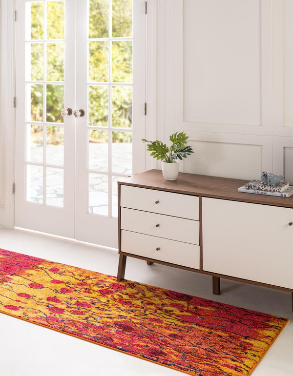 Marrakesh Elegance Collection Area Rug - Guercif Runner Yellow lifestyle 18