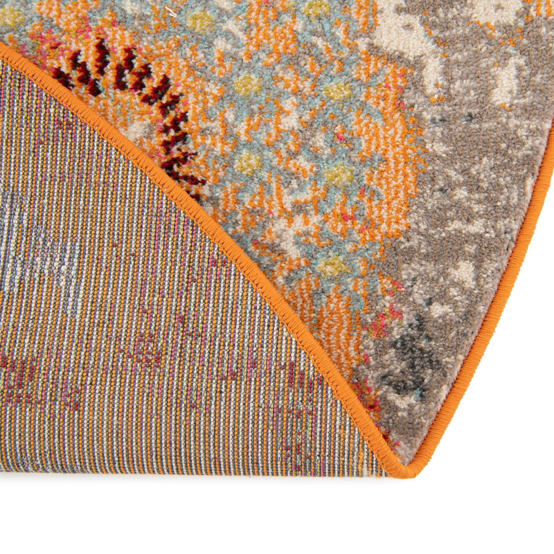 Marrakesh Elegance Collection Area Rug - Goulmima Round Orange lifestyle 55