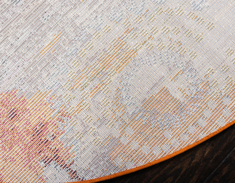 Marrakesh Elegance Collection Area Rug - Goulmima Round Orange lifestyle 58