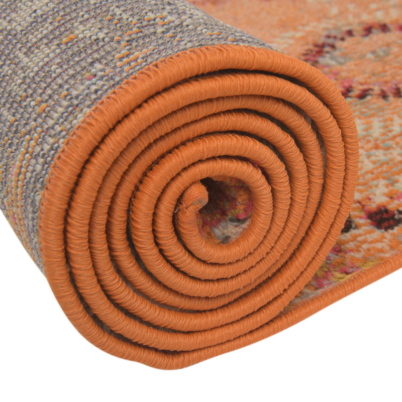 Marrakesh Elegance Collection Area Rug - Goulmima Rectangle Orange lifestyle 22