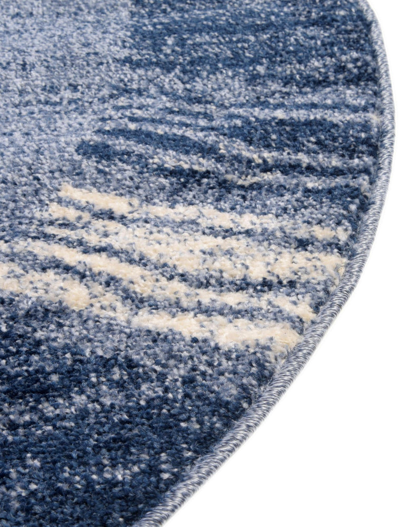 Studio Haven Collection Area Rug - Atelier Round Light Blue lifestyle 140