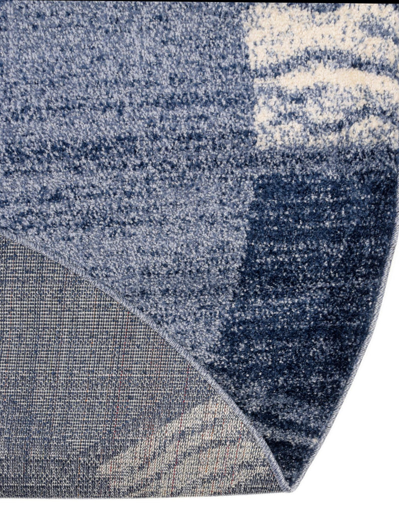 Studio Haven Collection Area Rug - Atelier Round Light Blue lifestyle 153