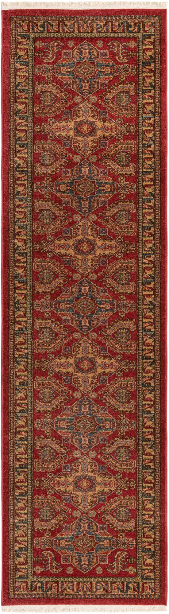 Persian Elegance Collection Area Rug - Mashhad Runner Red lifestyle 9