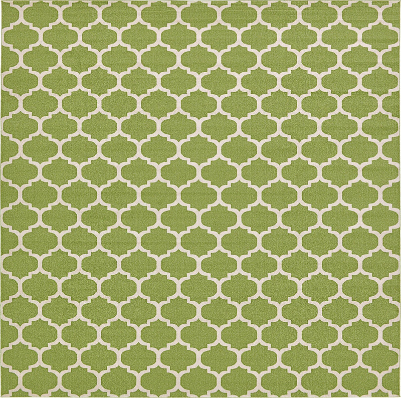 Lattice Gardens Collection Area Rug - Bloomfield (Light Green) Square Light Green lifestyle 16
