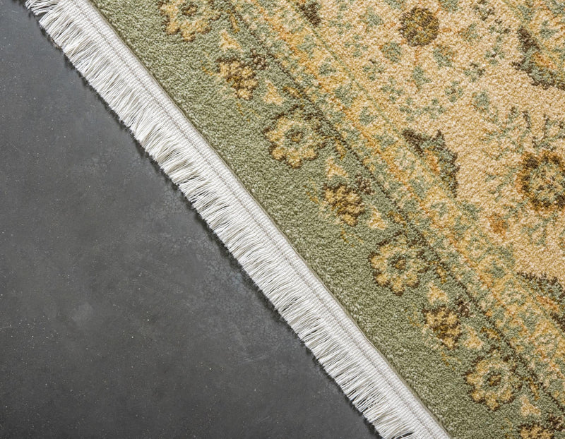 Chelsea Elegance Collection Area Rug - Thames Rectangle Light Green lifestyle 3