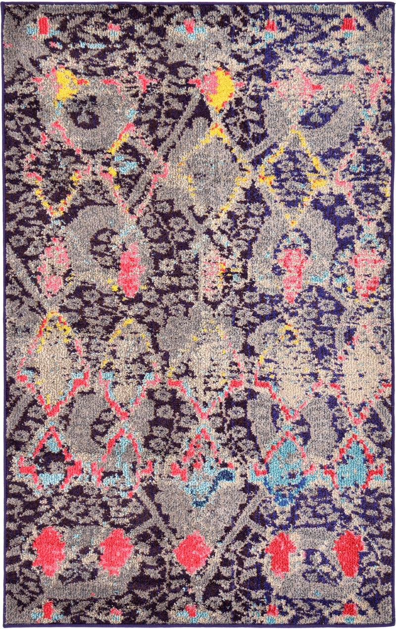 Sedona Vista Collection Area Rug - Manzanita Rectangle Navy Blue lifestyle 2