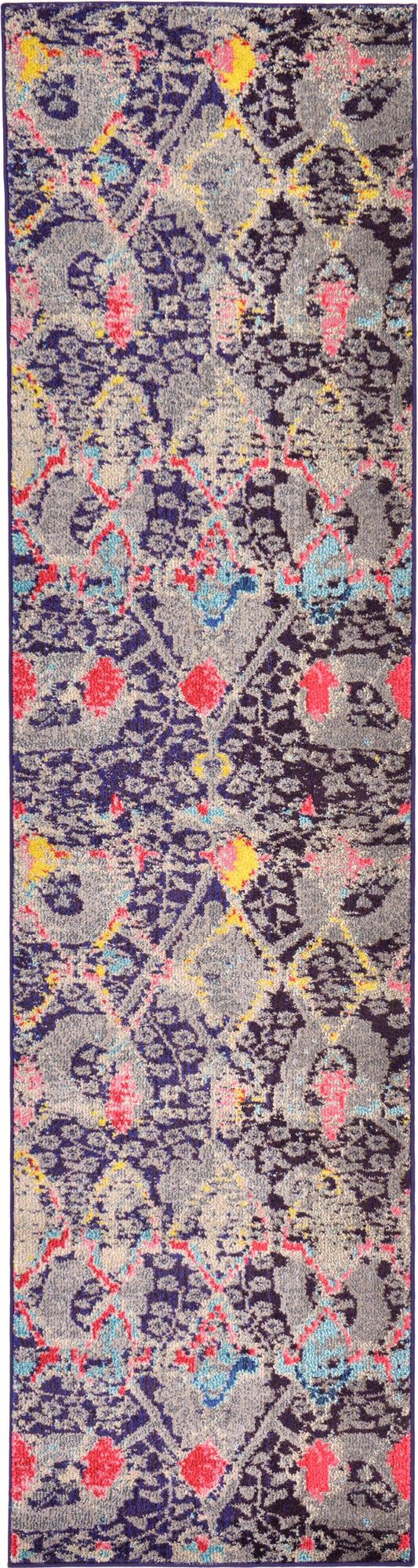 Sedona Vista Collection Area Rug - Manzanita Runner Navy Blue lifestyle 14