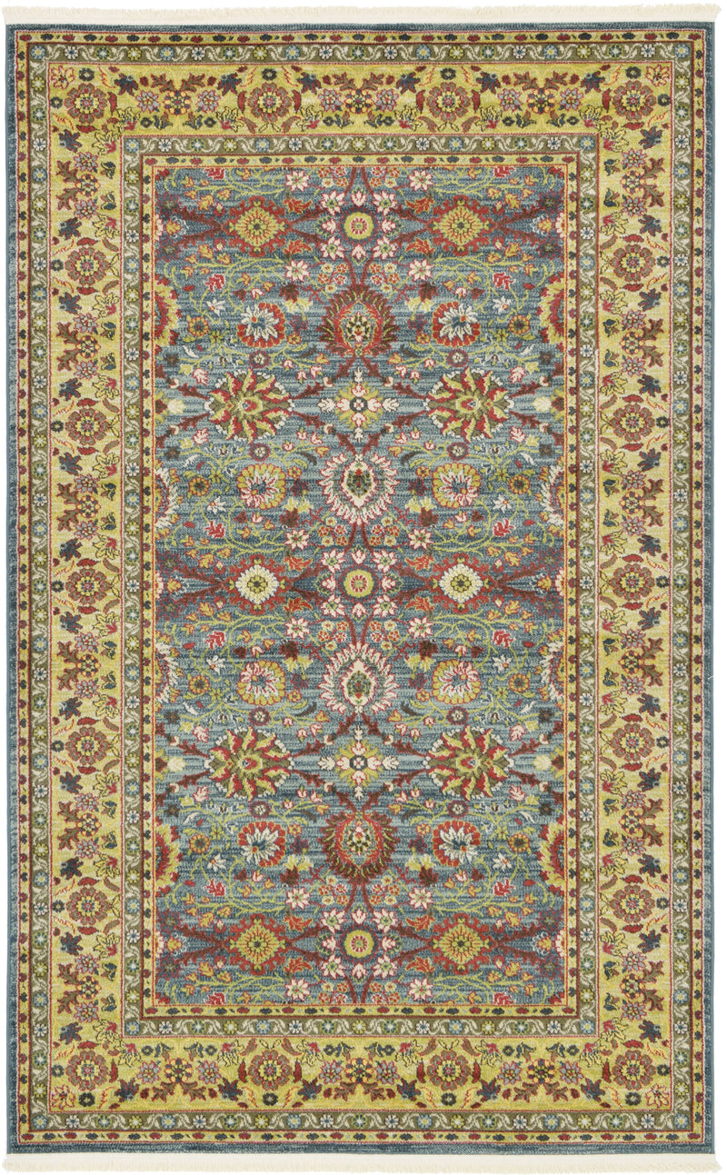 Chelsea Elegance Collection Area Rug - Feltham Rectangle Blue Main