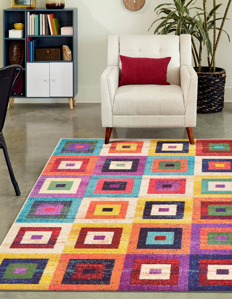 Marrakesh Elegance Collection Area Rug - Ourika Rectangular Multi lifestyle 52