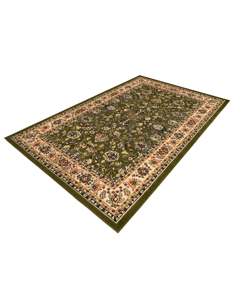 Isfahan Elegance Collection Area Rug - Naghsh-e Jahan (Green) Rectangle Green lifestyle 9