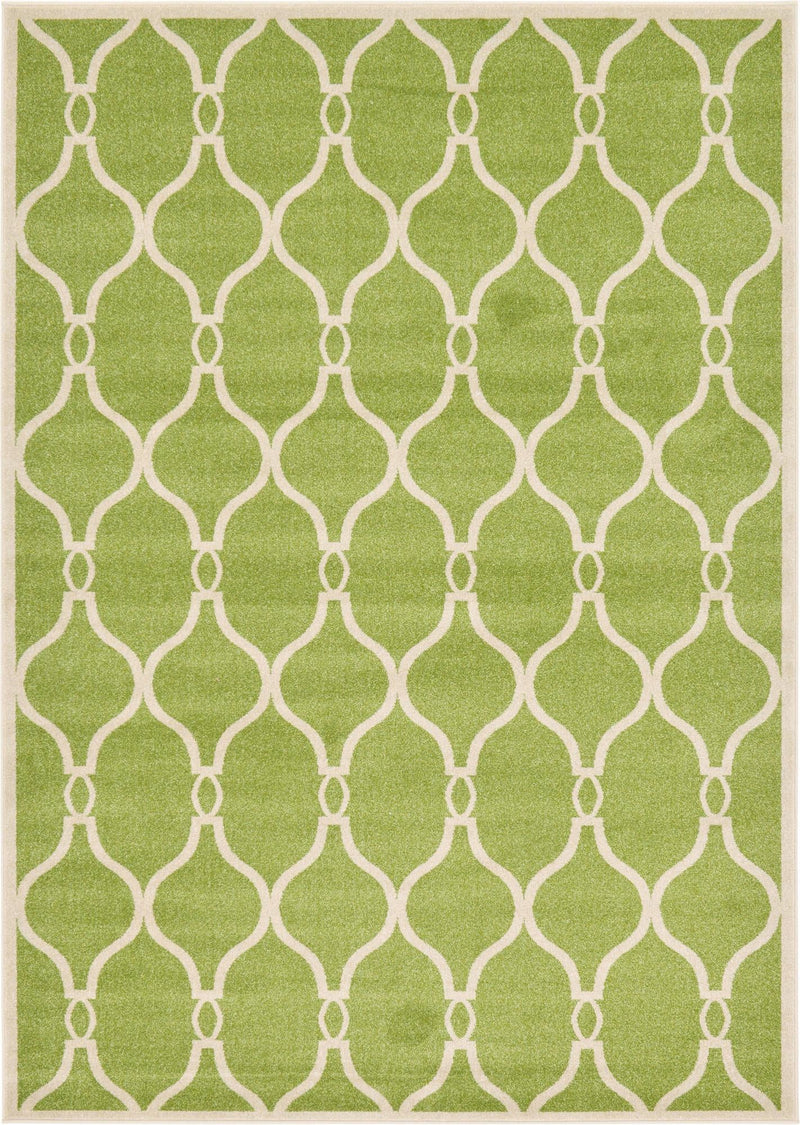 Lattice Gardens Collection Area Rug - Vinehaven Rectangle Green lifestyle 2