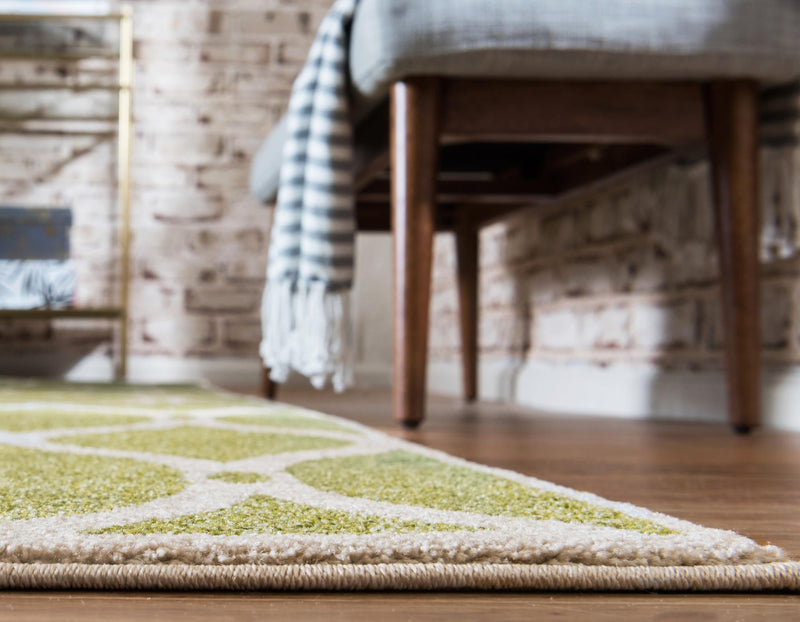Lattice Gardens Collection Area Rug - Vinehaven Rectangle Green lifestyle 18