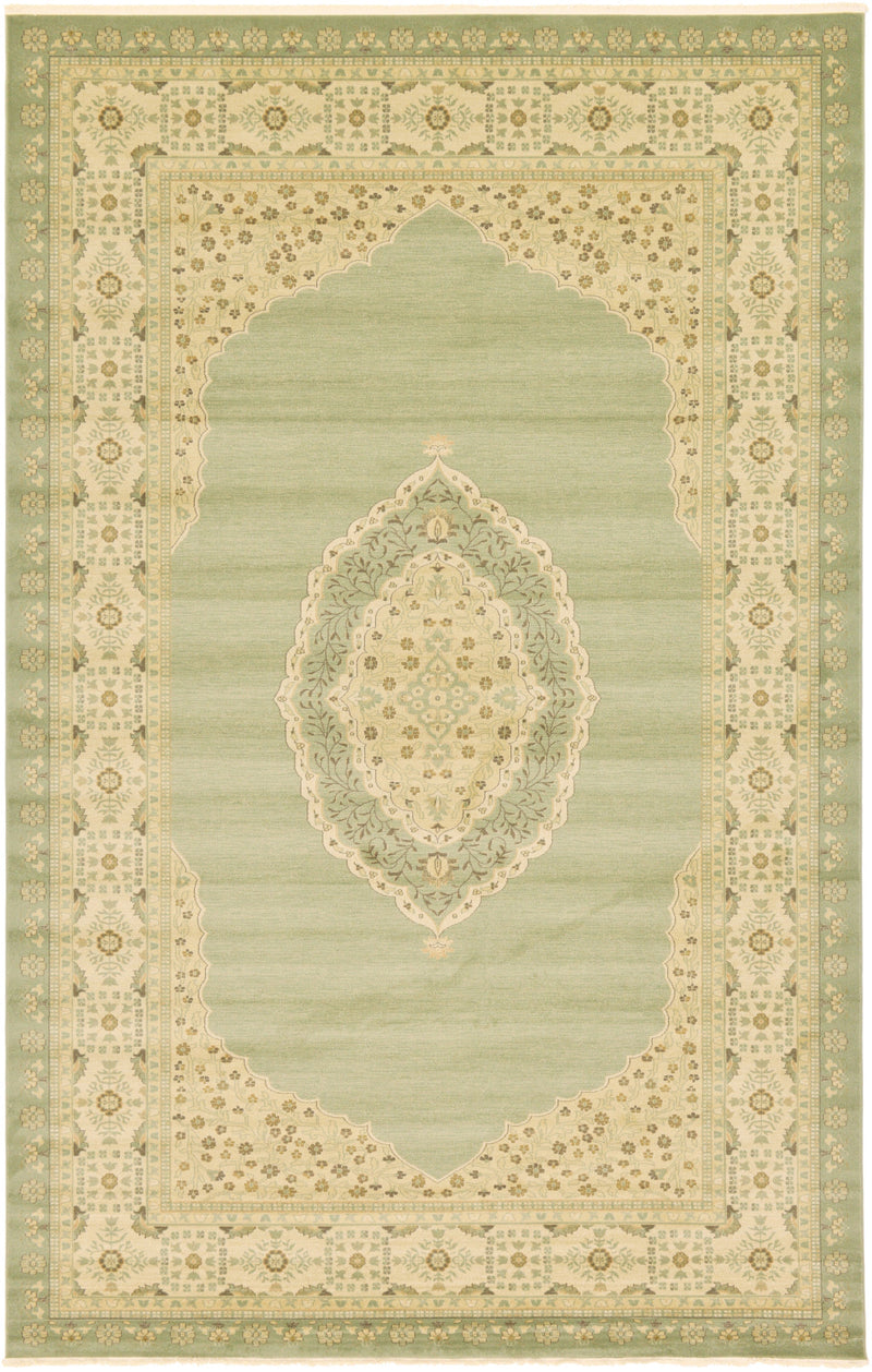 Chelsea Elegance Collection Area Rug - Thames Rectangular Light Green lifestyle 7