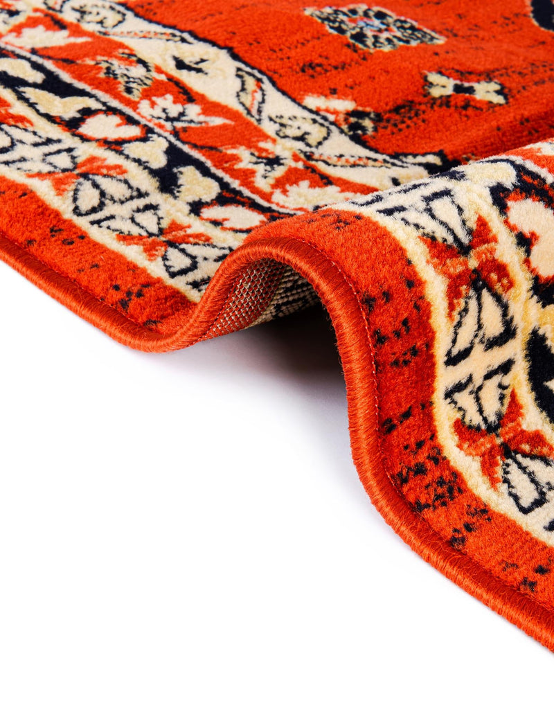Tabriz Tapestries Collection Area Rug - Azerbaijan (Terracotta) Rectangle Terracotta lifestyle 10