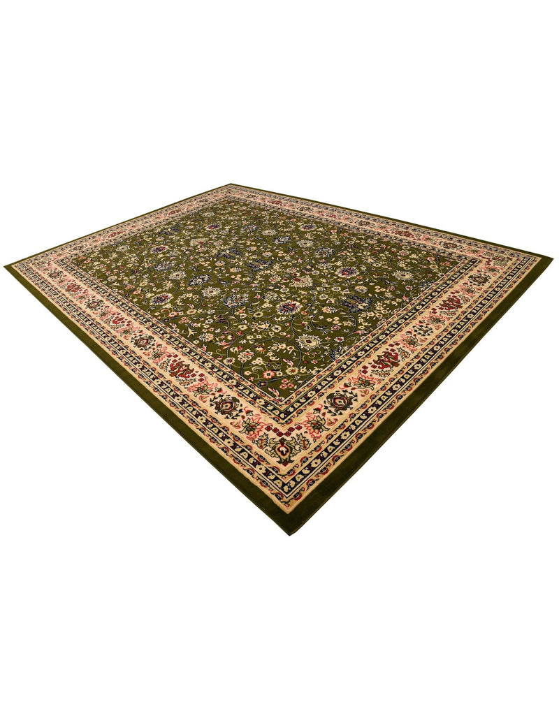 Isfahan Elegance Collection Area Rug - Naghsh-e Jahan (Green) Rectangle Green lifestyle 12