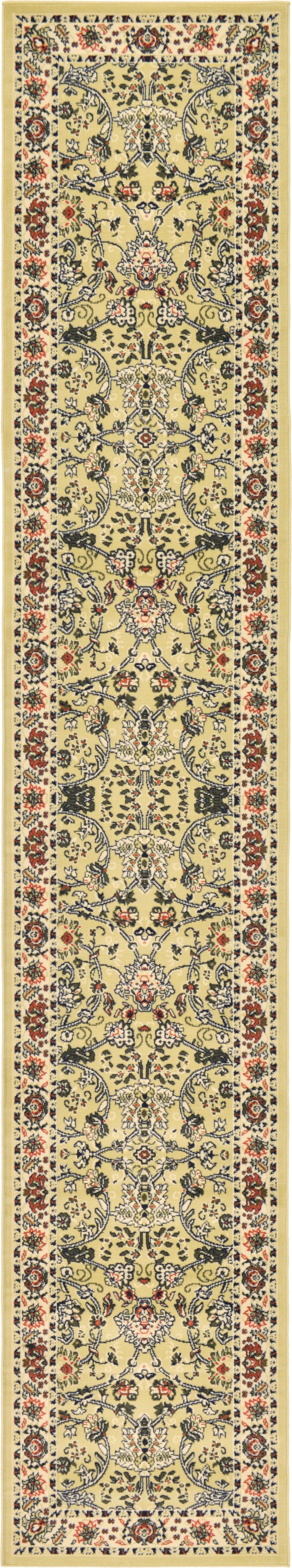 Isfahan Elegance Collection Area Rug - Naghsh-e Jahan (Yellow) Runner Yellow lifestyle 3