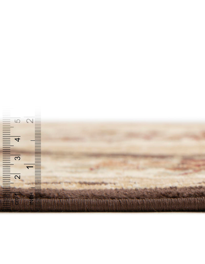 Versailles Elegance Collection Area Rug - Louveciennes (Brown) Rectangle Brown lifestyle 5