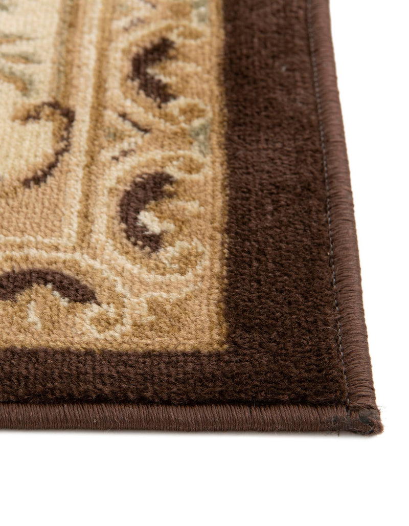 Versailles Elegance Collection Area Rug - Louveciennes (Brown) Rectangle Brown lifestyle 7
