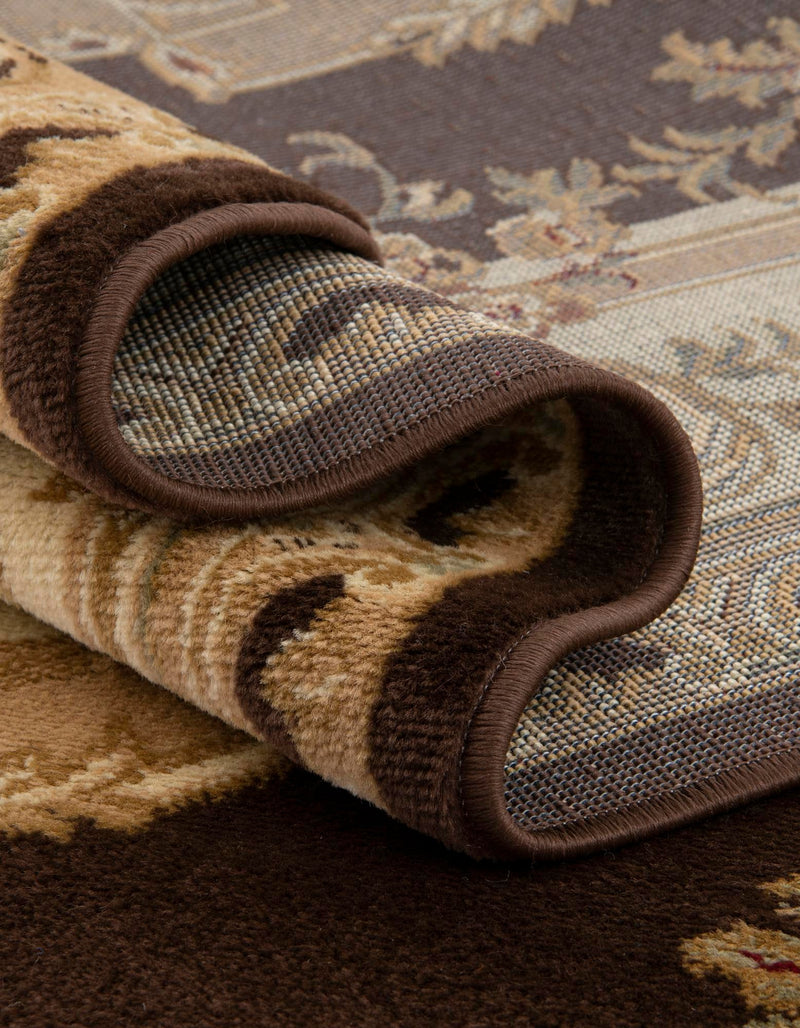 Versailles Elegance Collection Area Rug - Louveciennes (Brown) Rectangle Brown lifestyle 13