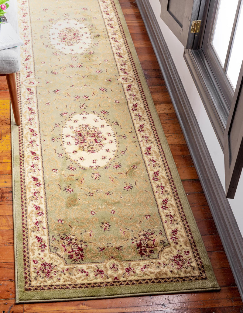Versailles Elegance Collection Area Rug - Bellevue Runner Green lifestyle 70