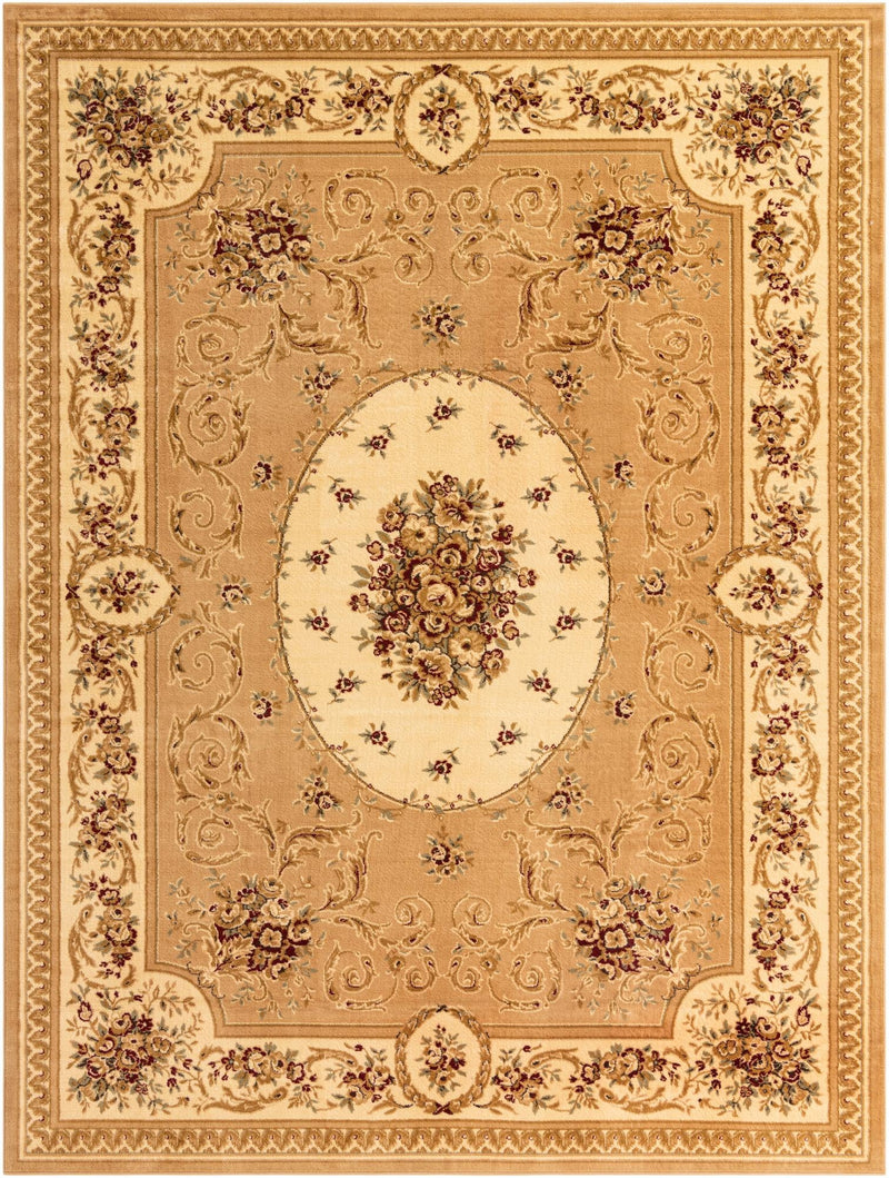 Versailles Elegance Collection Area Rug - Bellevue Rectangle Tan Main
