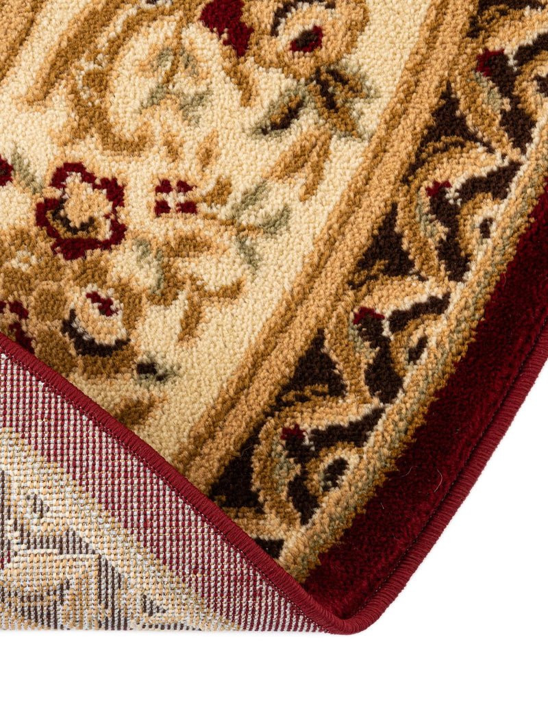 Versailles Elegance Collection Area Rug - Bellevue Round Red lifestyle 88