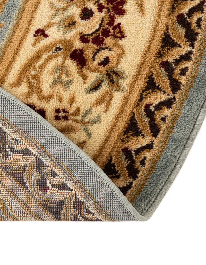 Versailles Elegance Collection Area Rug - Bellevue Round Light Blue lifestyle 106