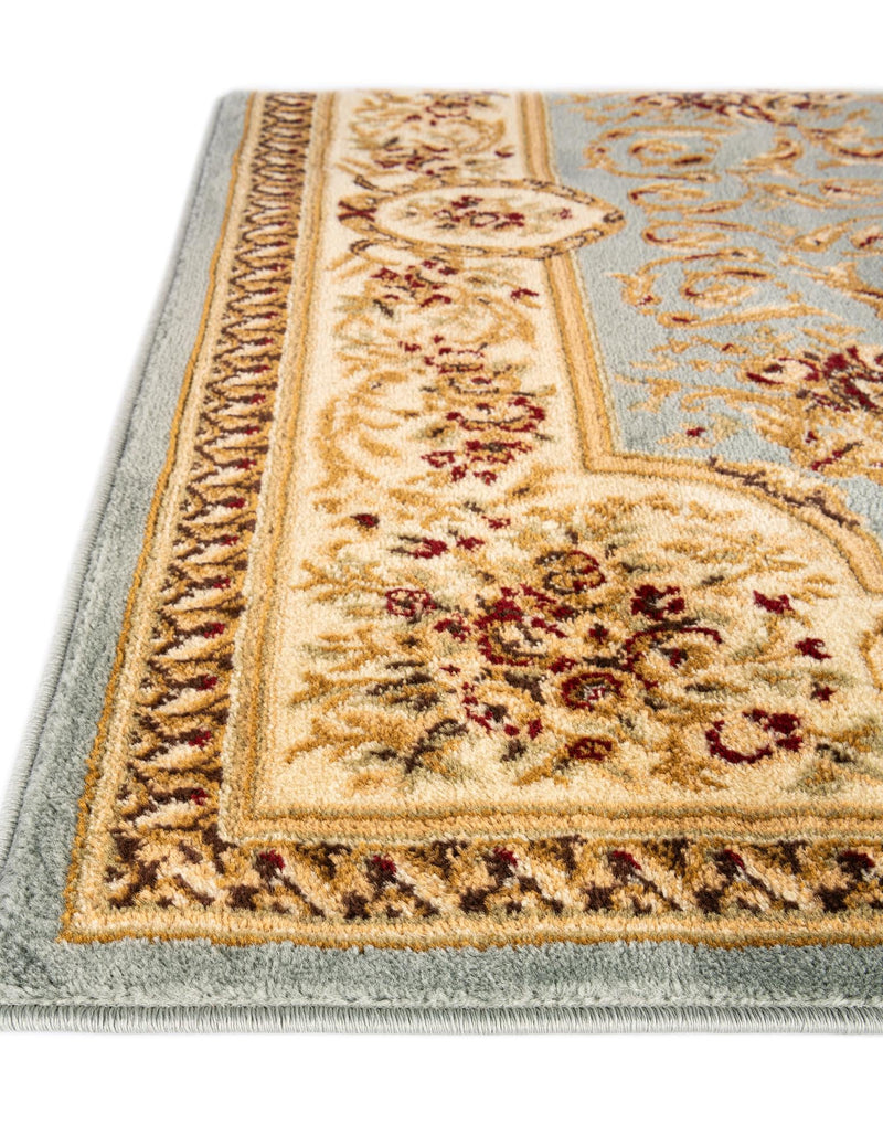 Versailles Elegance Collection Area Rug - Bellevue Rectangle Light Blue lifestyle 28