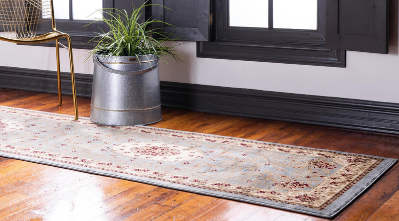 Versailles Elegance Collection Area Rug - Bellevue Runner Light Blue lifestyle 91