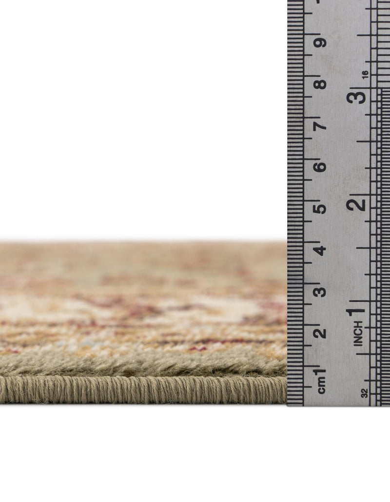 Jaipur Elegance Collection Area Rug - Nahargarh (Grass Green) Round Grass Green lifestyle 4