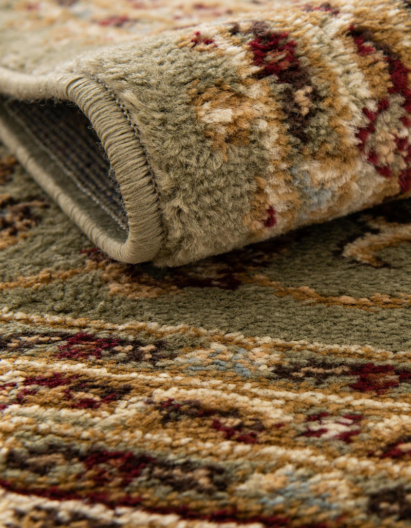 Jaipur Elegance Collection Area Rug - Nahargarh (Grass Green) Round Grass Green lifestyle 5