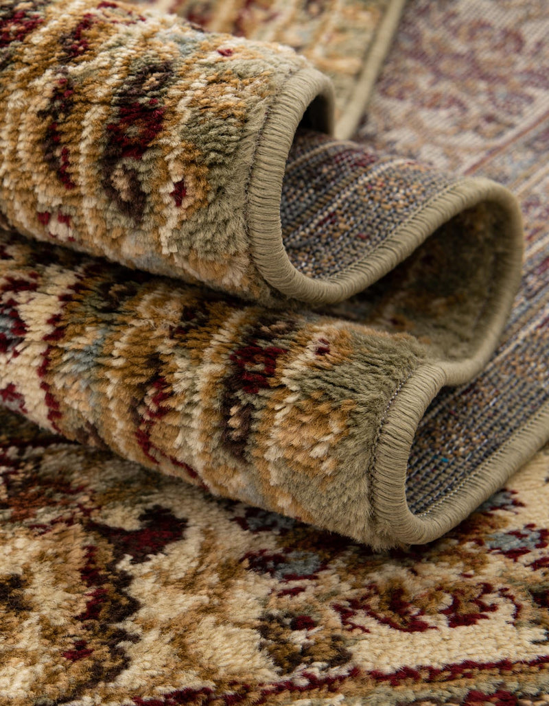 Jaipur Elegance Collection Area Rug - Nahargarh (Grass Green) Round Grass Green lifestyle 12