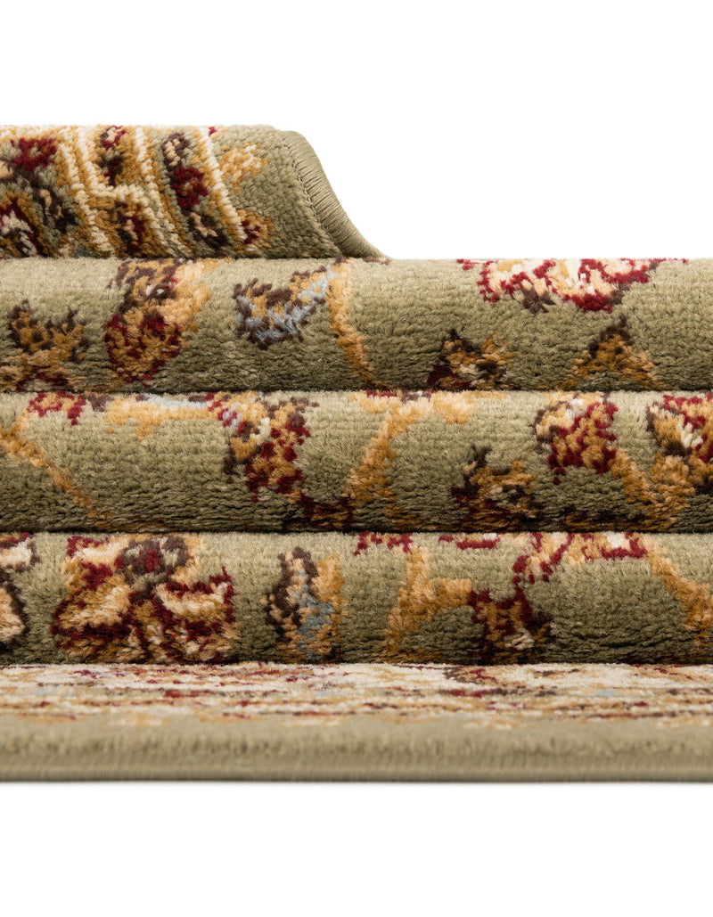 Jaipur Elegance Collection Area Rug - Nahargarh (Grass Green) Round Grass Green lifestyle 13