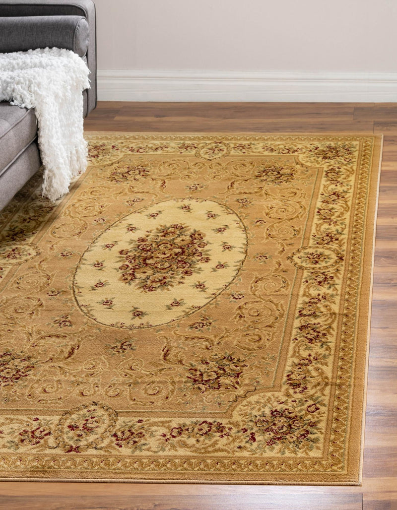 Versailles Elegance Collection Area Rug - Bellevue Rectangle Tan lifestyle 4