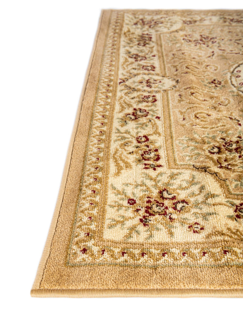 Versailles Elegance Collection Area Rug - Bellevue Rectangle Tan lifestyle 19