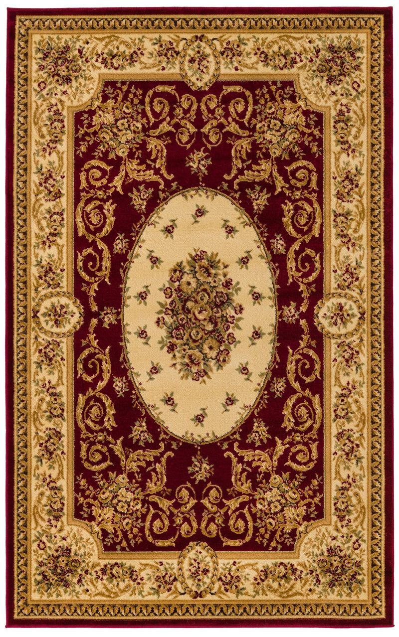 Versailles Elegance Collection Area Rug - Bellevue Rectangle Red lifestyle 2