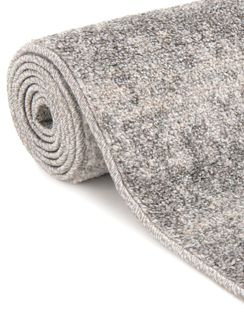 Studio Haven Collection Area Rug - Gallery (Gray) Round Gray lifestyle 37