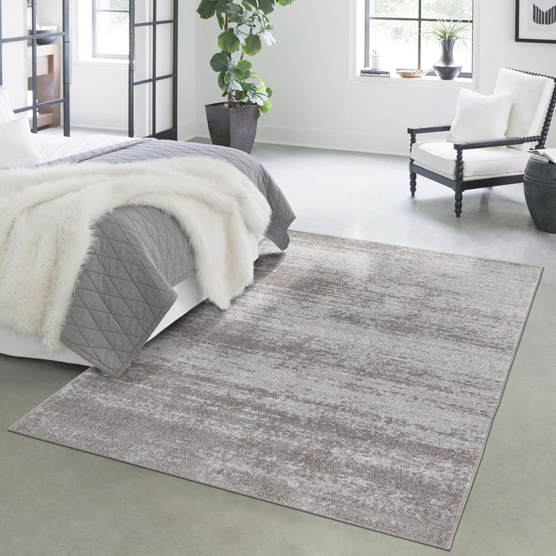 Studio Haven Collection Area Rug - Gallery (Gray) Rectangle Gray lifestyle 18