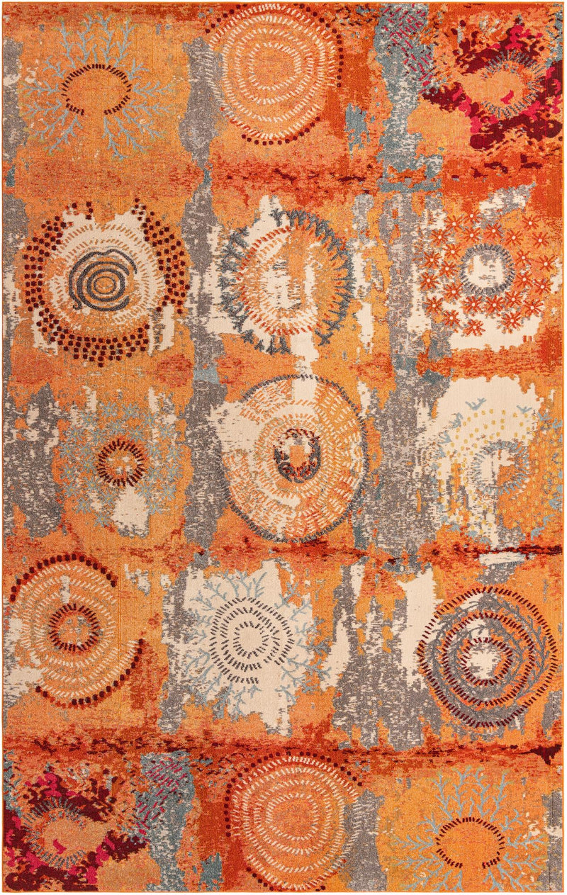 Marrakesh Elegance Collection Area Rug - Goulmima Rectangular Orange lifestyle 27