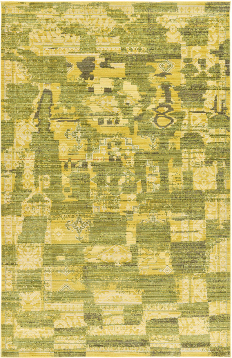 Lagoon Luxe Collection Area Rug - Nautical Rectangle Green Main