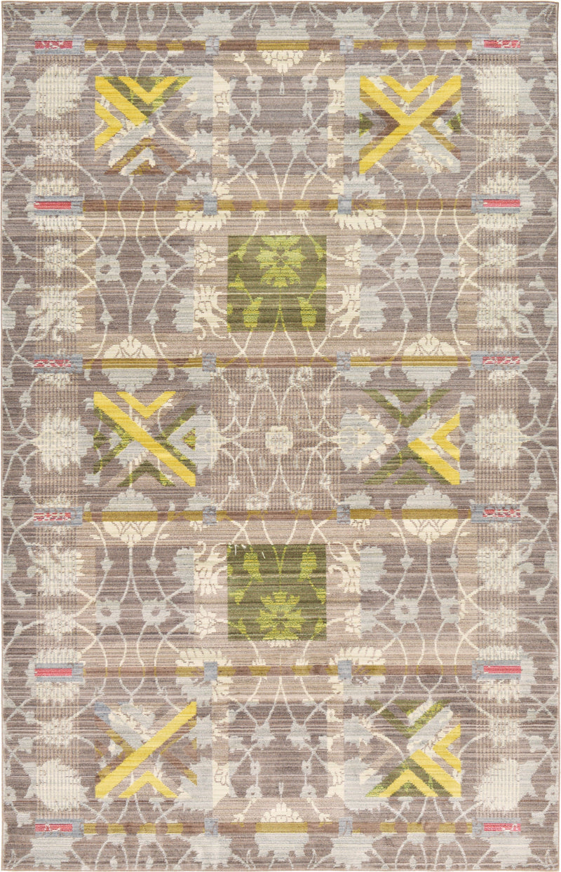 Lagoon Luxe Collection Area Rug - Seashell Rectangle Brown Main